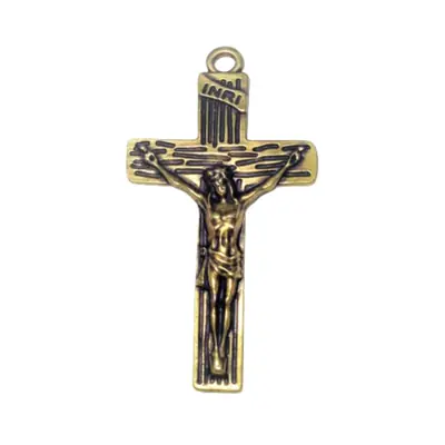 Crucifixo Pequeno Dourado Conto com Você