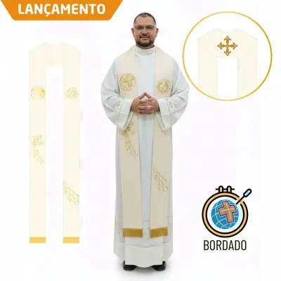 Estola Sacerdotal Creme