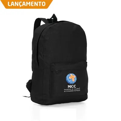 Mochila Nylon Preta 14 Litros