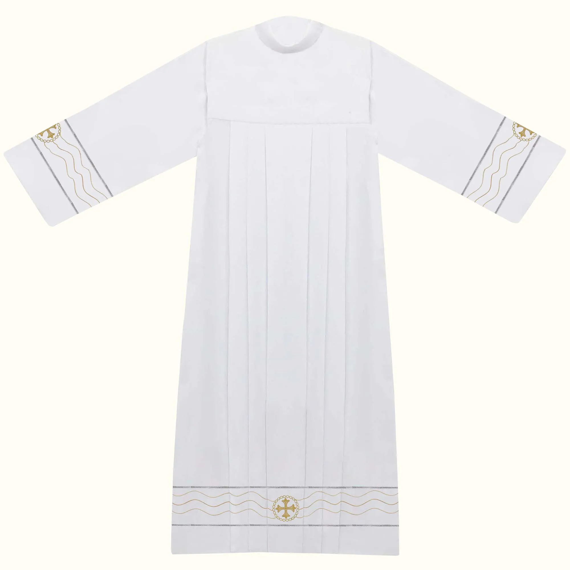 Alva Litúrgica Branca para o Sacerdote