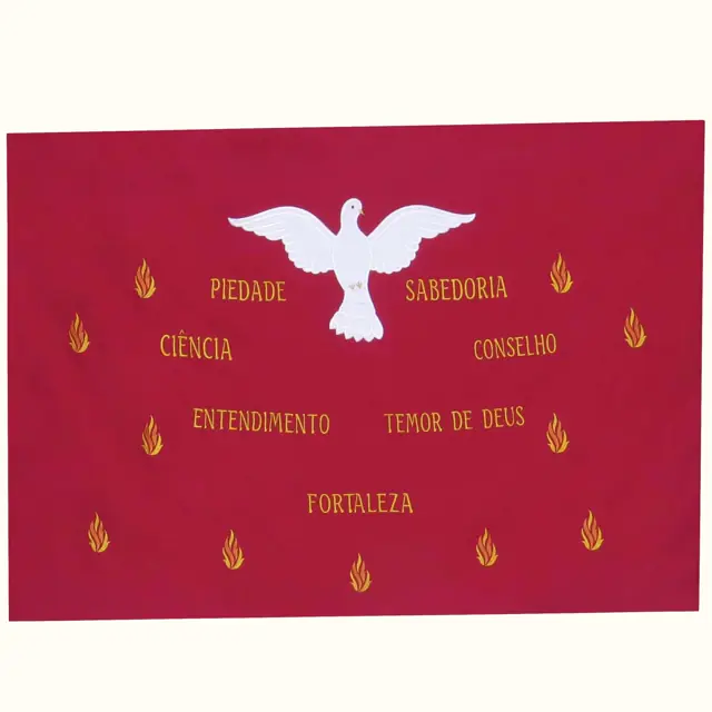 Bandeira Litúrgica Espírito Santo para Procissões. BAND-ESST/2285