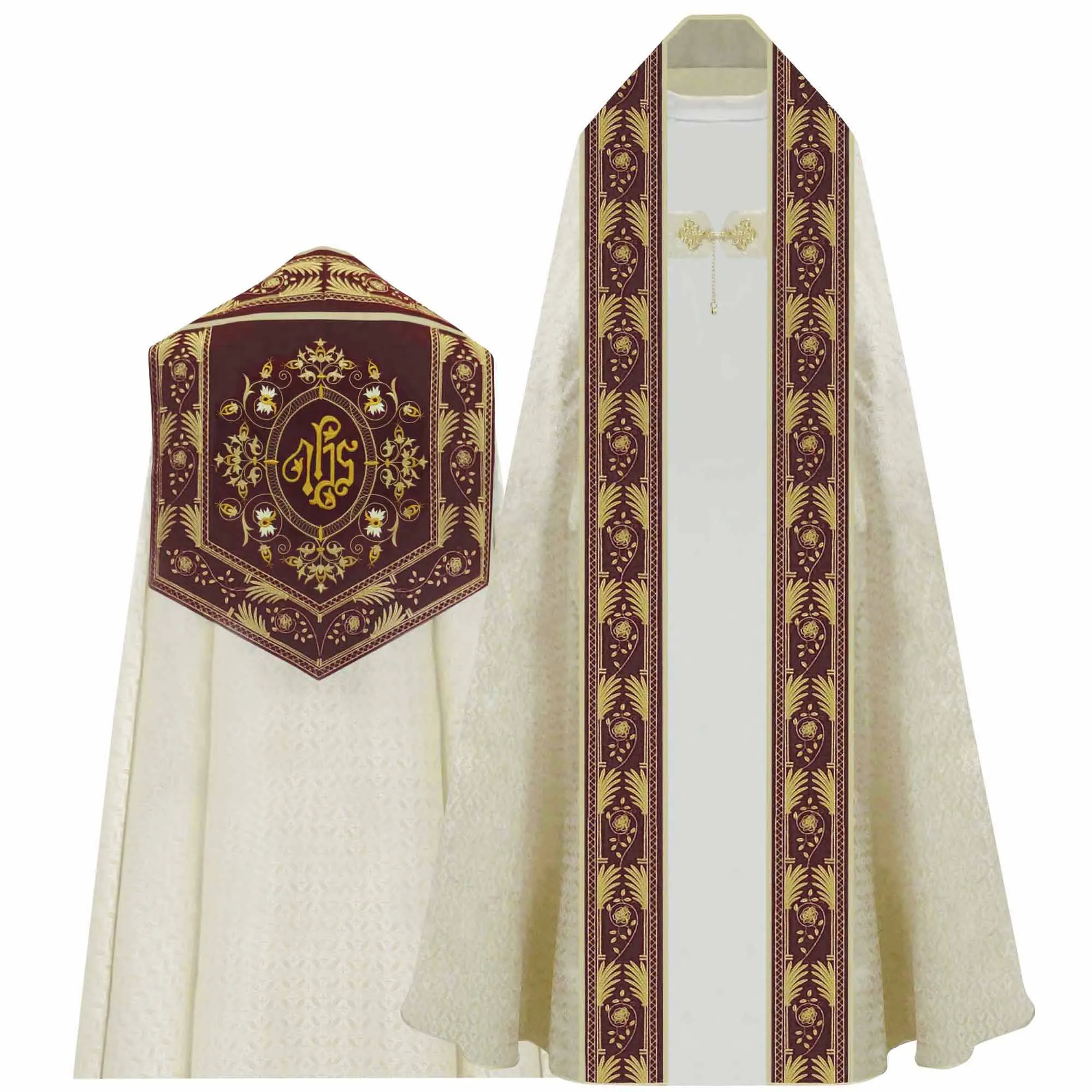 Capa de Asperges Dourada para Celebrações Solenes