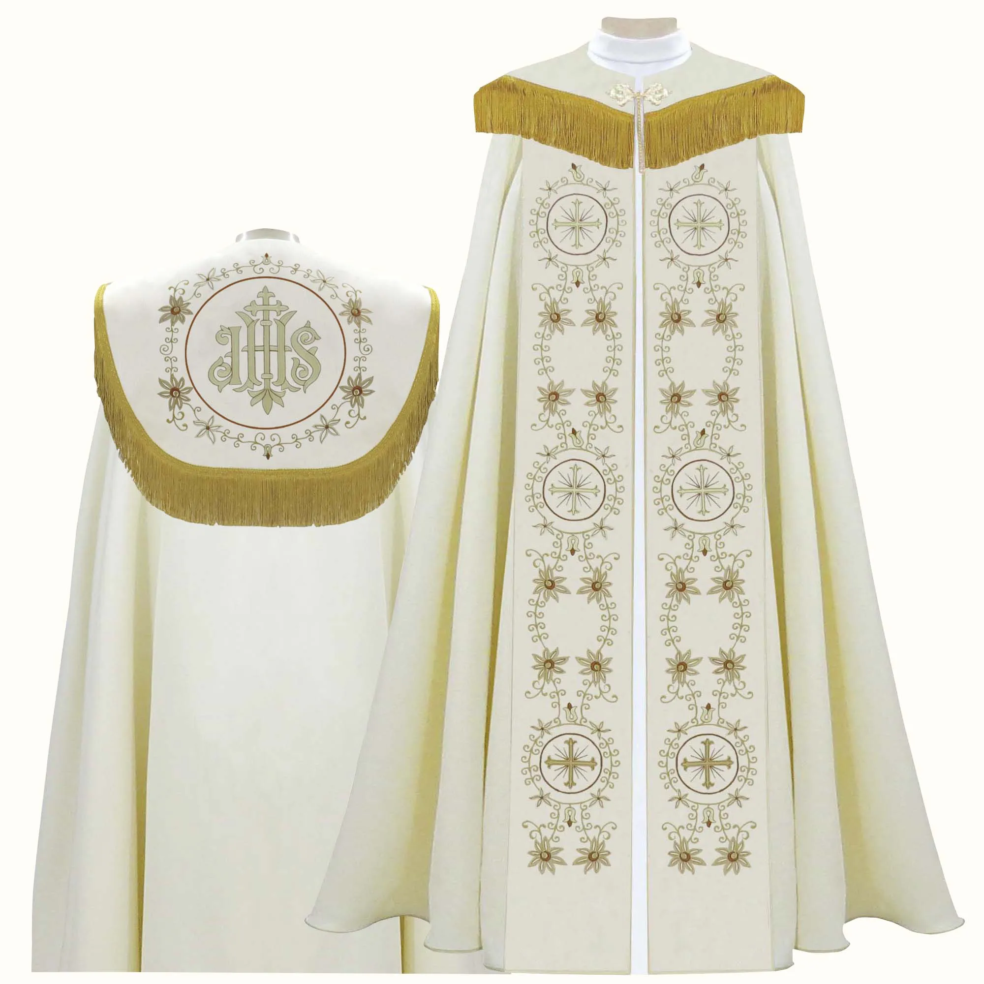 Capa de Asperges Verde para Ritos Solenes