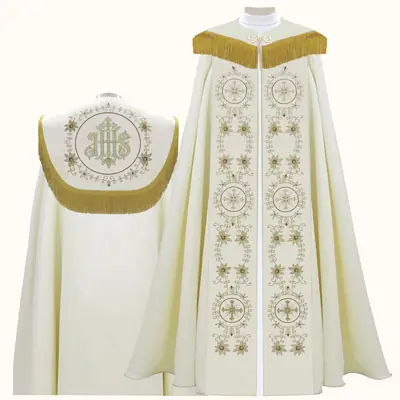 Capa de Asperges Verde para Ritos Solenes