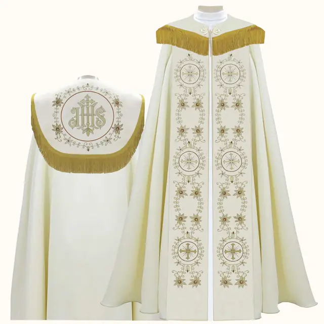 Capa de Asperges Verde para Ritos Solenes
