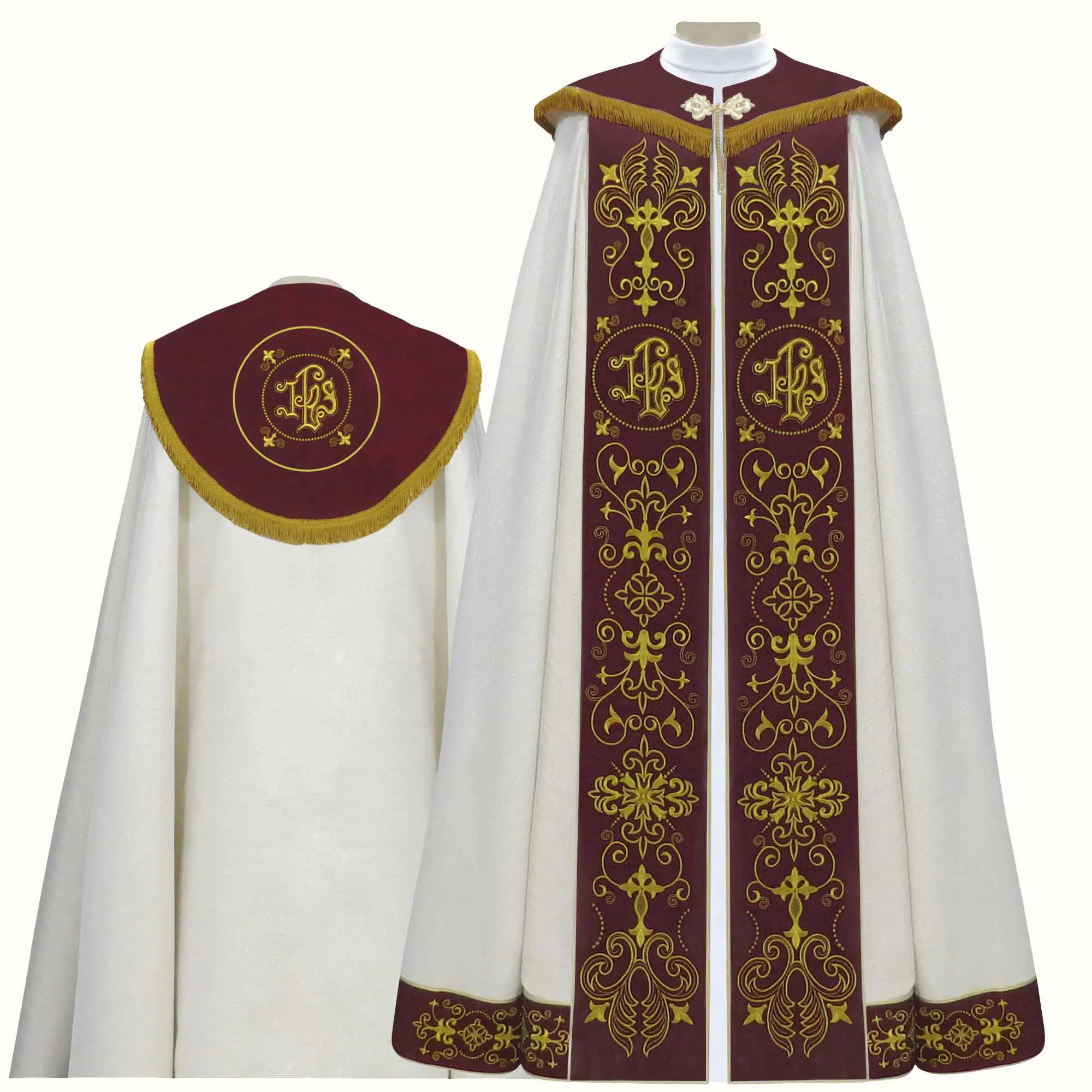 Capa de Asperges Dourada para Ritos Solenes
