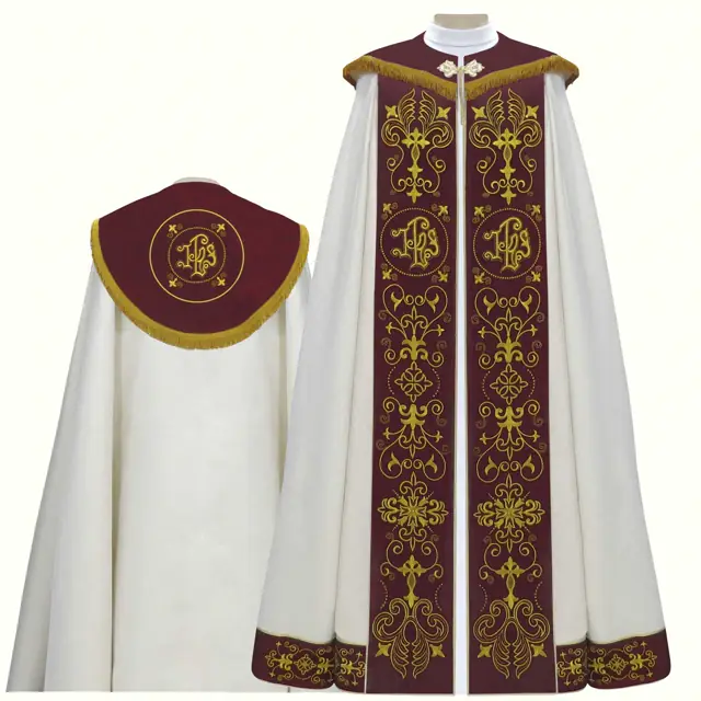 Capa de Asperges Dourada para Ritos Solenes