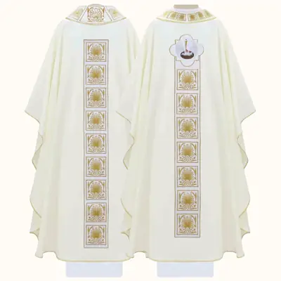 Casula Litúrgica em Gabardine para Celebração da Missa