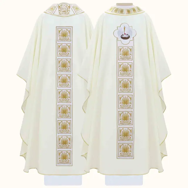Casula Litúrgica em Gabardine para Celebração da Missa