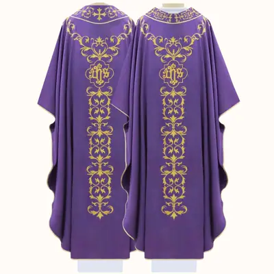 Casula Litúrgica em Gabardine para Celebração da Missa