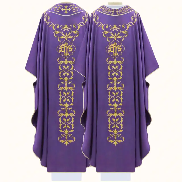 Casula Litúrgica em Gabardine para Celebração da Missa