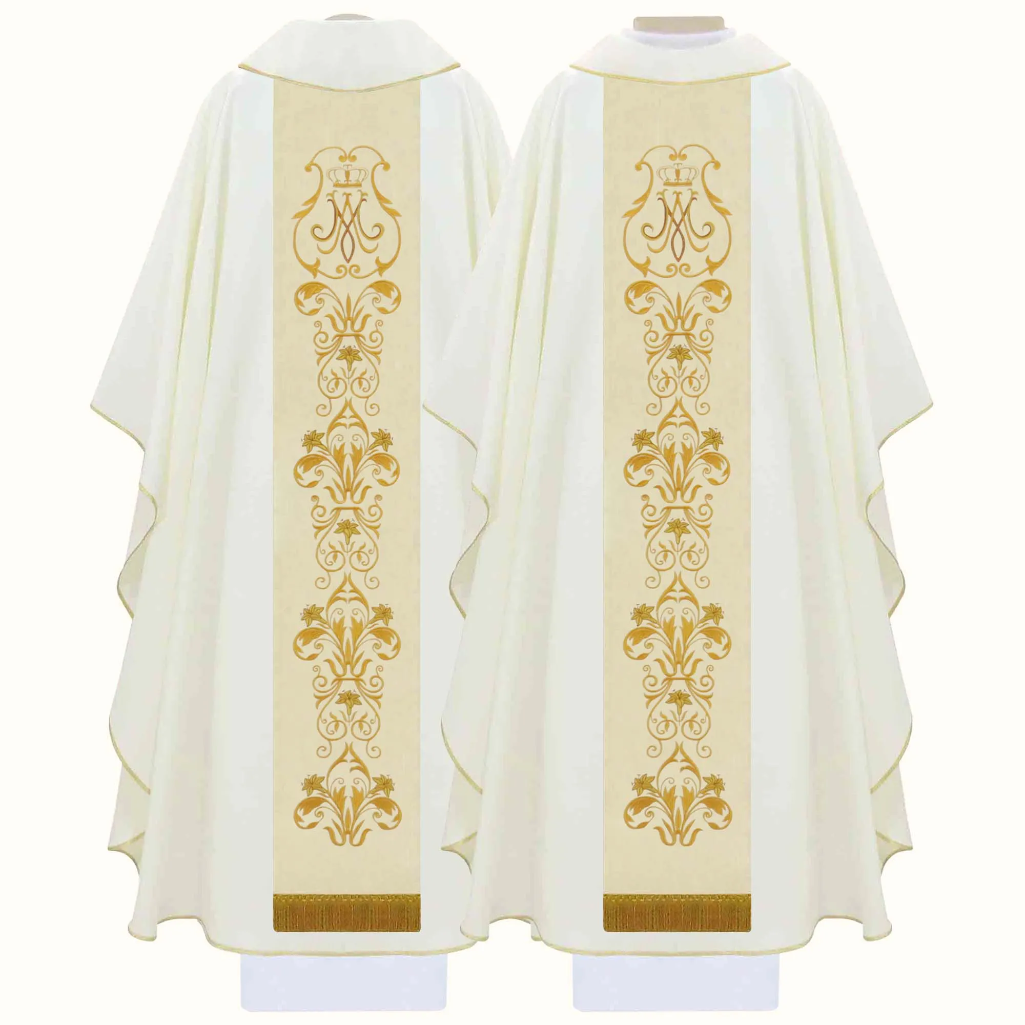 Casula Litúrgica Mariana para Celebração da Missa