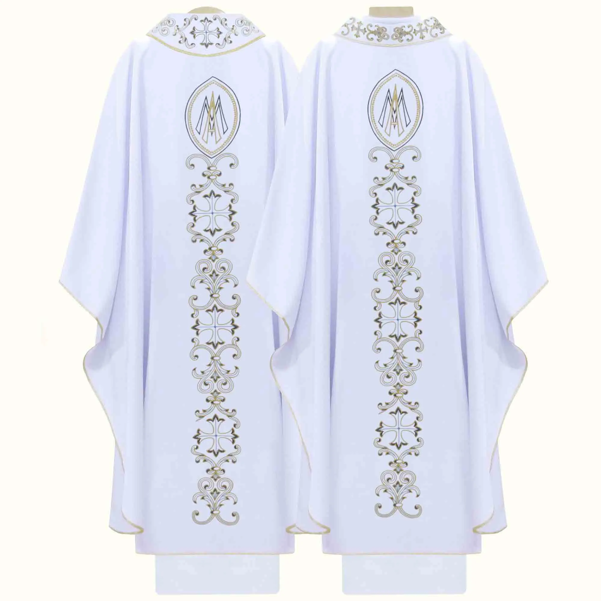 Casula Litúrgica Mariana para Celebração da Missa