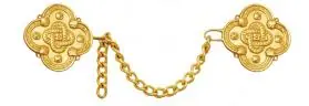 Alamar Dourado Ouroboros com Banho de Ouro