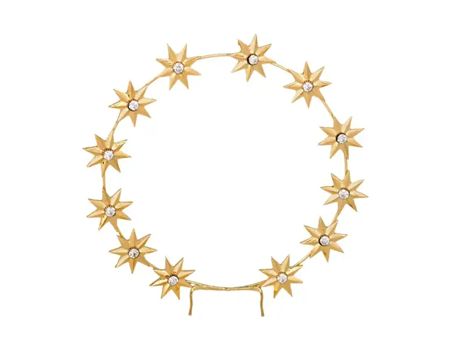 Auréola com Estrelas 65mm para N. Sra. das Graças