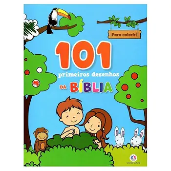 Livro Infantil 101 Primeiros Desenhos da Bíblia