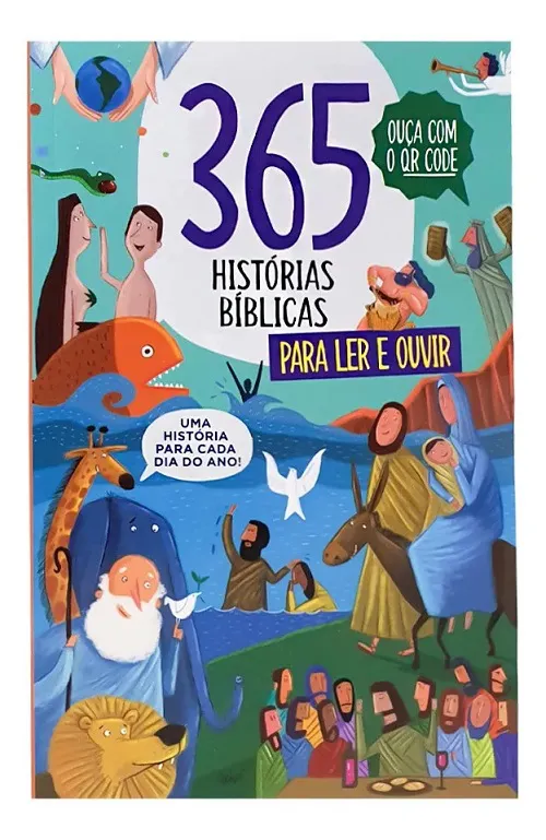 Bíblia Infantil 365 Histórias Sagradas Para Ler E Ouvir