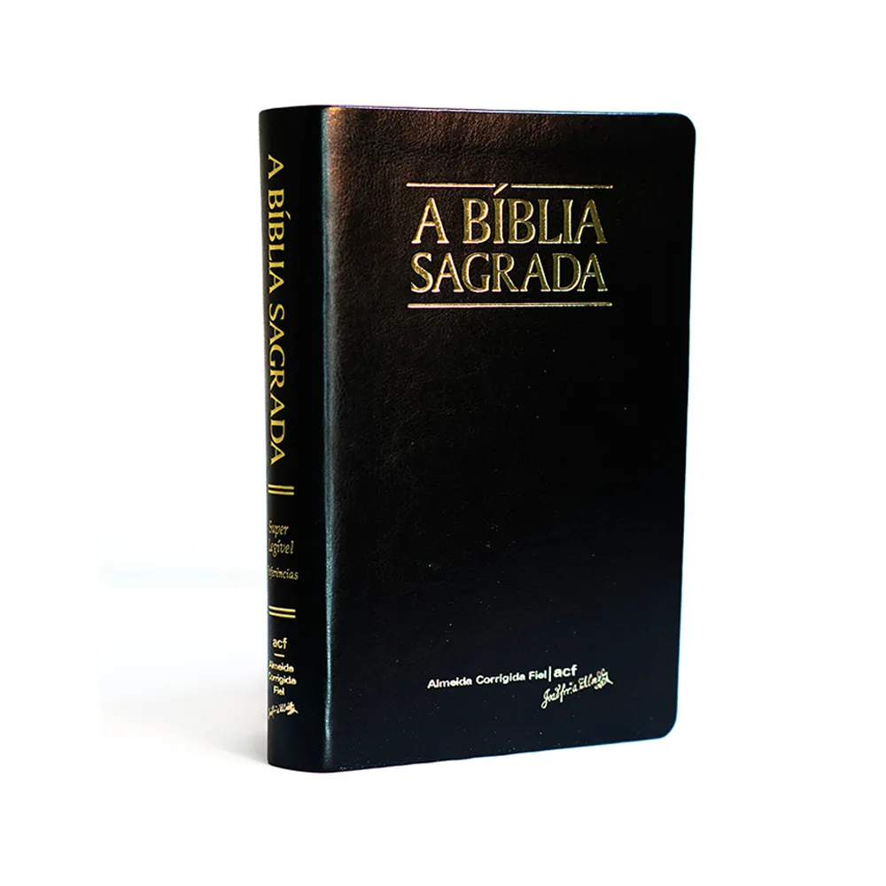 Bíblia ACF Super Legível com Referências e Mapas, Capa Preta