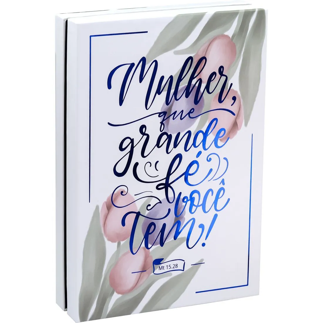 Bíblia de Estudo da Mulher: Nova Edição, Capa Branca Tulipa Amore