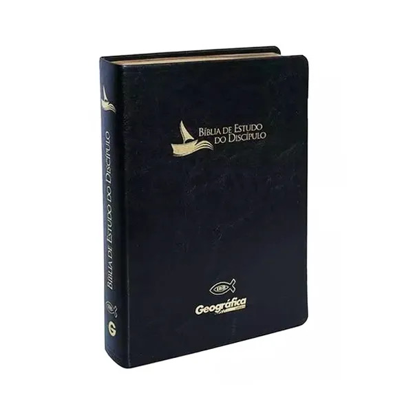 Bíblia de Estudo do Discípulo RC, Acabamento Luxo, Capa Preta