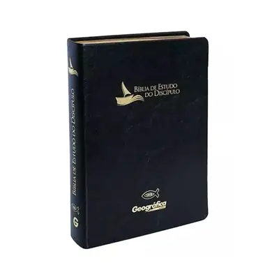 Bíblia de Estudo do Discípulo RC, Acabamento Luxo, Capa Preta