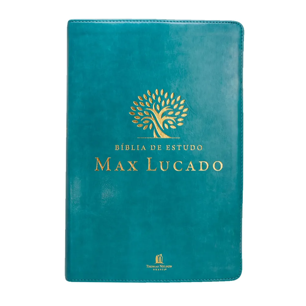 Bíblia de Estudo Max Lucado NVI, Capa Verde: Devocional e Reflexiva