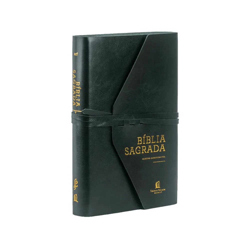 Bíblia ACF Letra Grande, Capa Verde Artesanal: Edição de Estilo Único