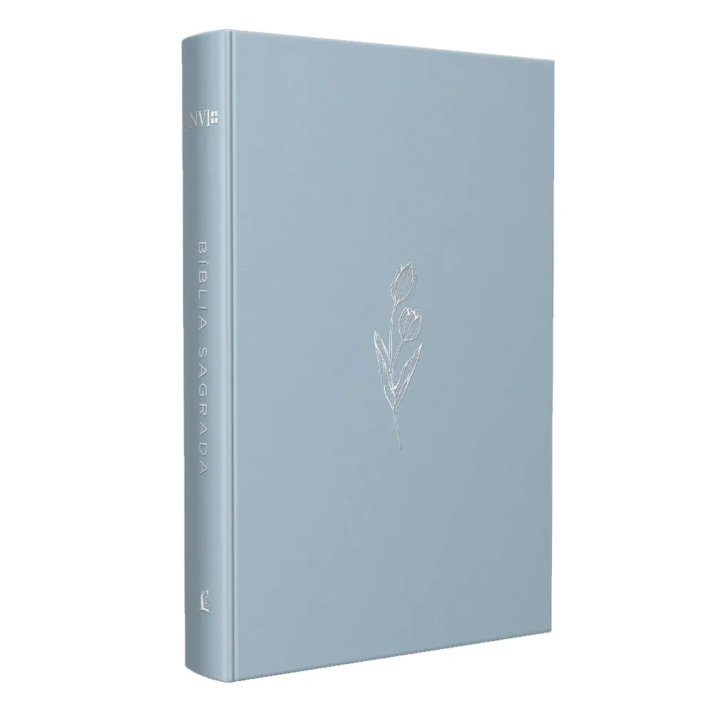 Bíblia NVI Econômica, Capa Dura Tulipa Azul Minimalista: Custo-Benefício