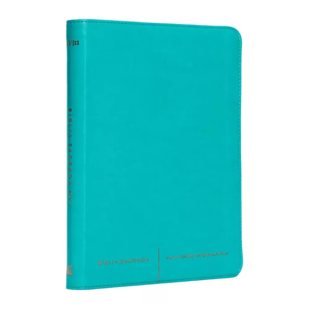 Bíblia NVI Slim Luxo, Capa Verde Água: Delicada e Portátil