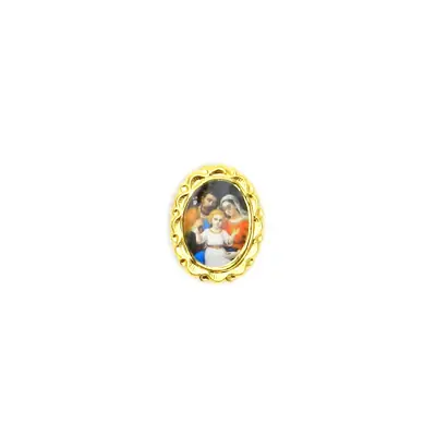 Botton Oval Dourado Personalizável com Foto
