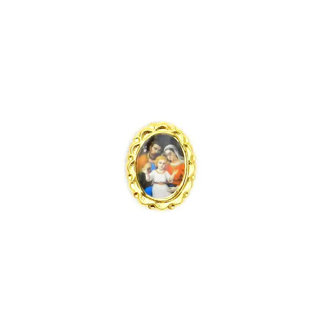 Botton Oval Dourado Personalizável com Foto