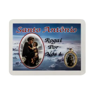 Carteirinha com Medalha Plastificada