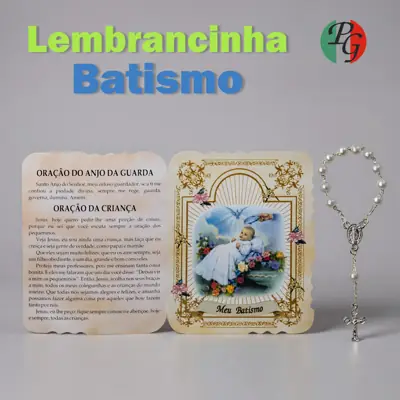 Cartão com Dezena — Tema Batismo