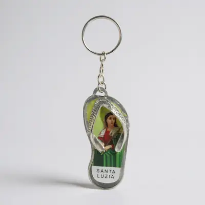 Chaveiro de Chinelo com Resina Personalizável
