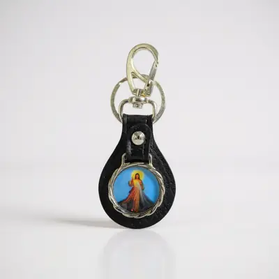 Chaveiro de Couro com Mosquetão Personalizável