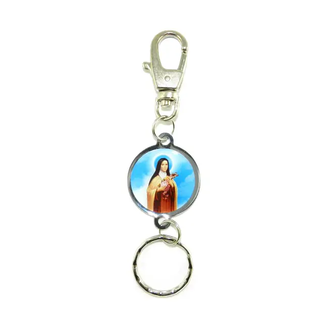 Chaveiro com Mosquetão e Chapinha Redonda Personalizável