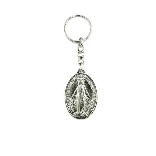 Chaveiro de Nossa Senhora das Graças em Níquel