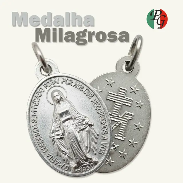 Medalha Milagrosa de Nossa Senhora das Graças, Prata