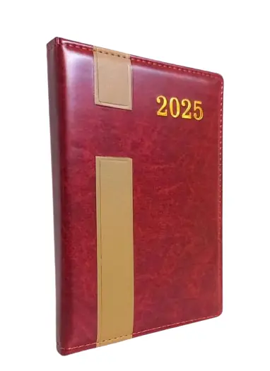 Agenda Cristã 2025 em Marrom Bordô