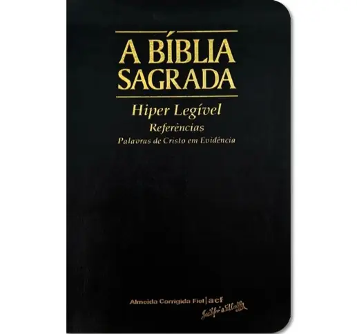 Bíblia ACF Letra Hiper Legível com Mapas — Preta