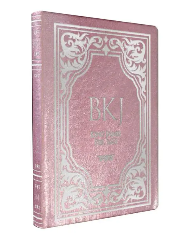 Bíblia King James Fiel Letra Gigante Luxo — Rosa Perolado