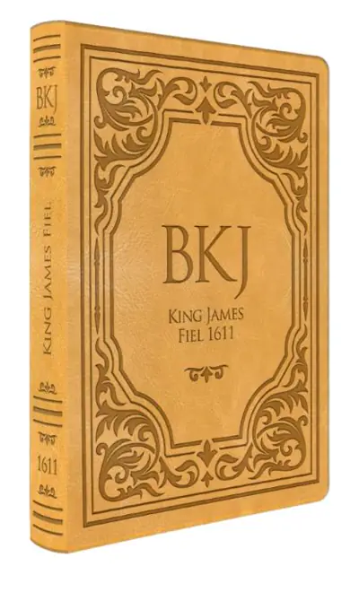 Bíblia King James Fiel Letra Gigante Luxo — Capa Castanha