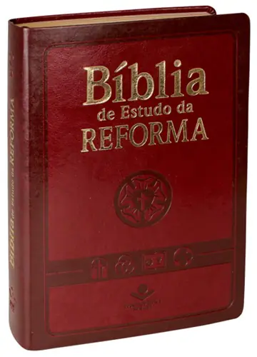 Bíblia de Estudo da Reforma — Capa Vinho