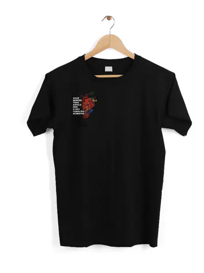 Camiseta Sagrado Coração Preta