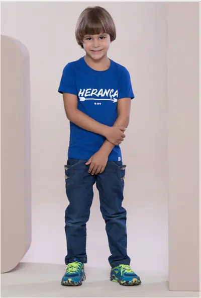 Camiseta Infantil Linha Herança Azul
