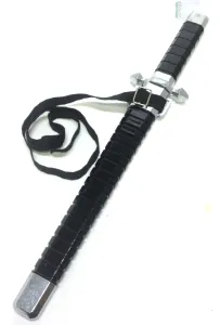 Punhal Ritual de Lâmina Reta Preta 38cm