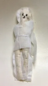 Boneco de Pano Masculino na Cor Branca