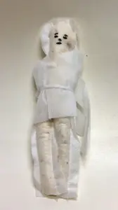 Boneco de Pano Masculino na Cor Branca