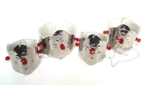 Braceletes Rituais ou Jogo de Copos de Orixá