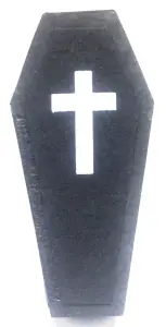 Caixão Ritual Preto para Trabalhos de Quimbanda